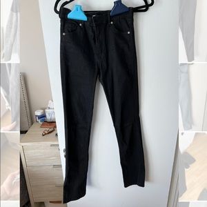 Zara split hem high rise jeans